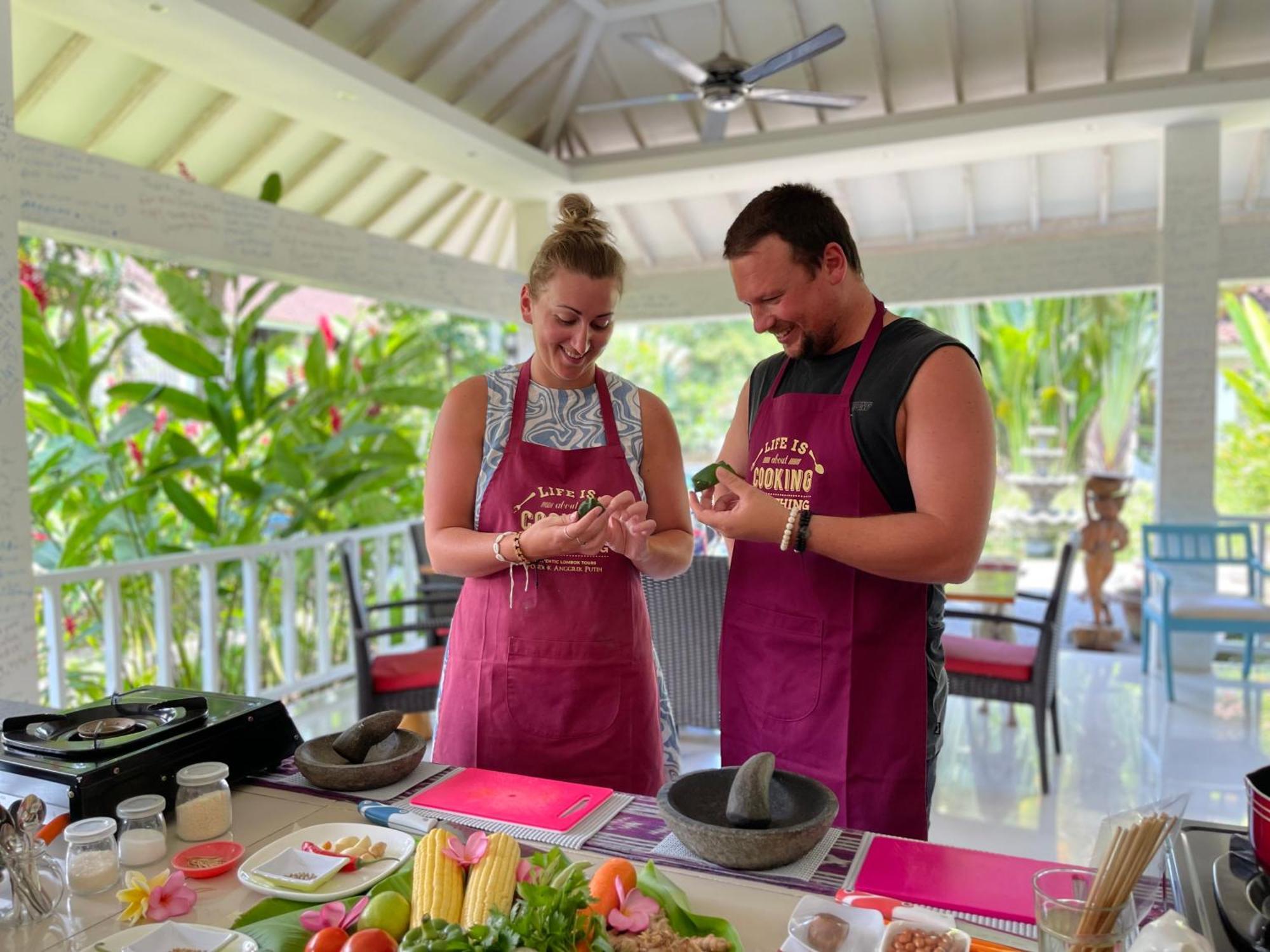 Anggrek Putih Lombok Cooking Class And Homestay Сенггиги Экстерьер фото