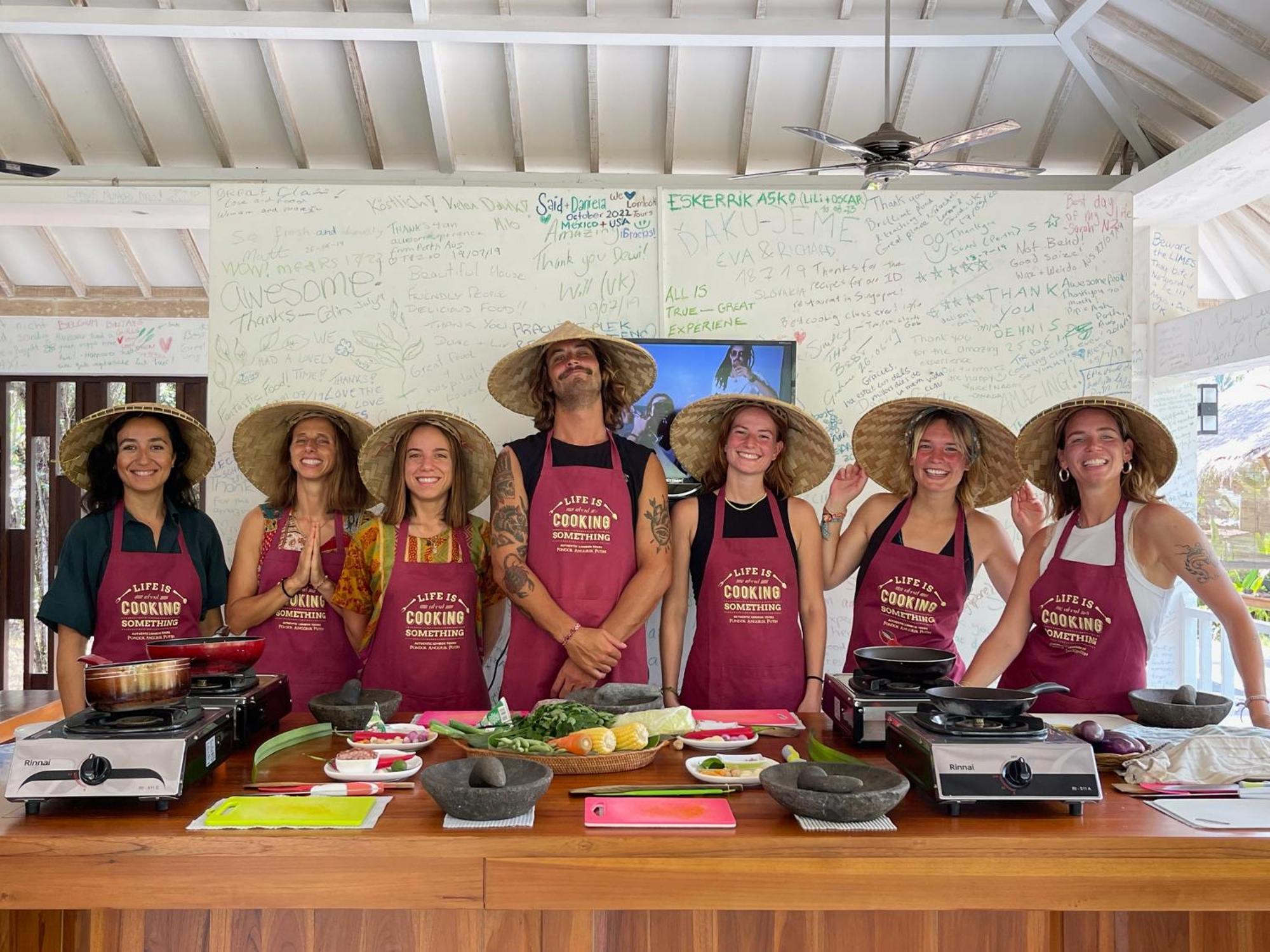 Anggrek Putih Lombok Cooking Class And Homestay Сенггиги Экстерьер фото