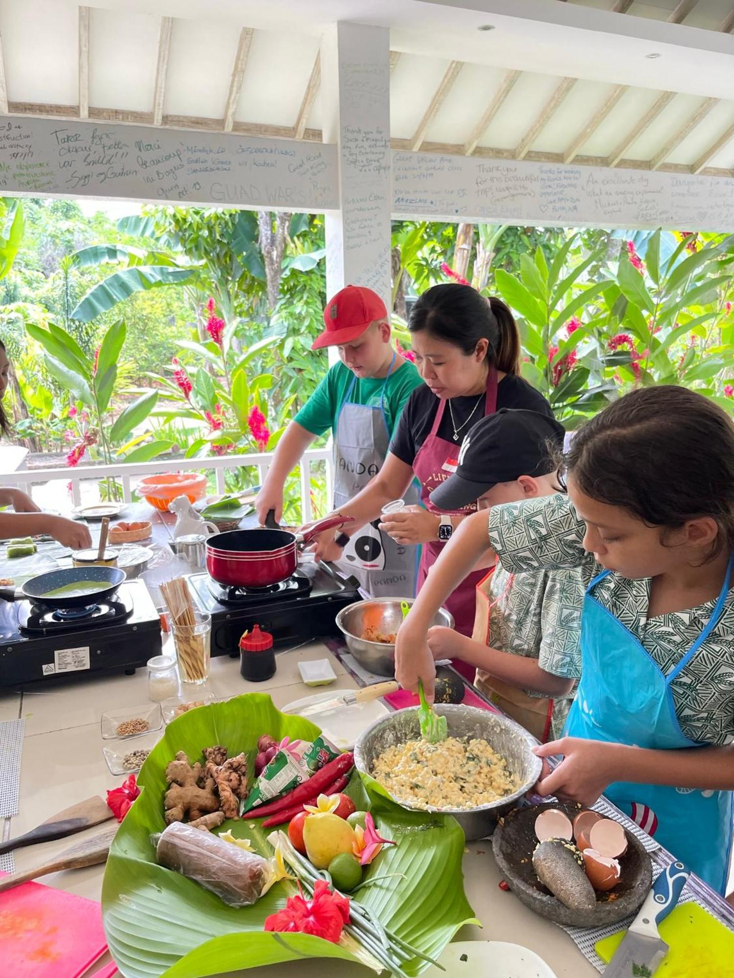 Anggrek Putih Lombok Cooking Class And Homestay Сенггиги Экстерьер фото