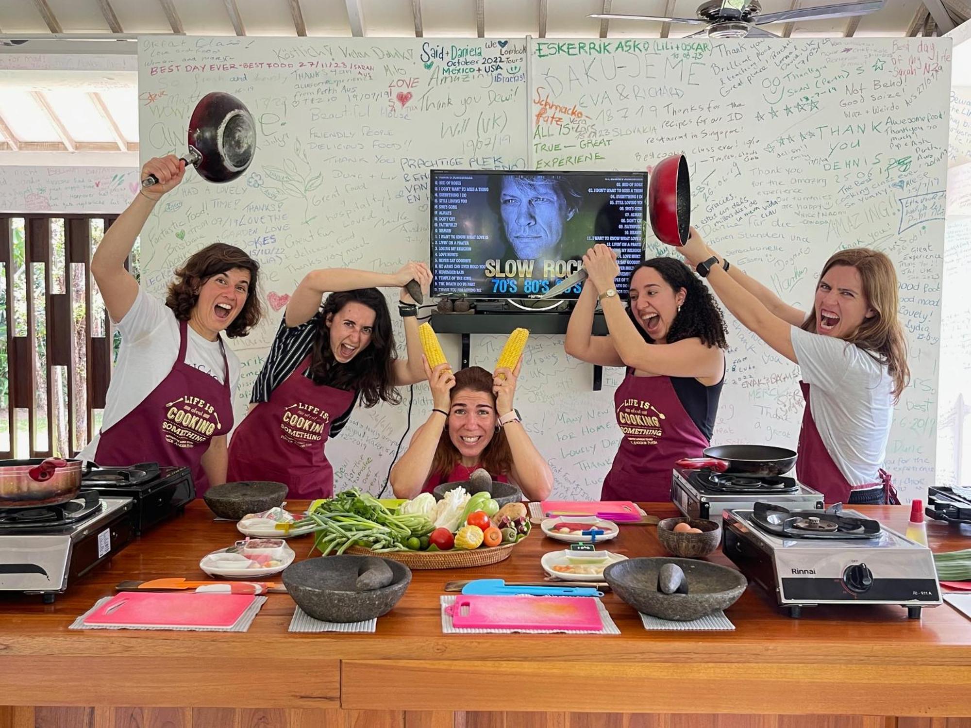 Anggrek Putih Lombok Cooking Class And Homestay Сенггиги Экстерьер фото